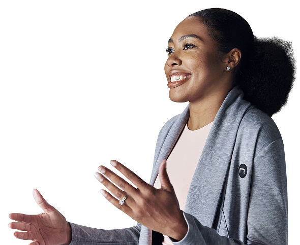 Staples female technology employee